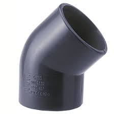 CODO PVC PRESION 140-45º ENCOLAR