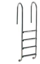 ESCALERA MURO INOX. ASIMETRICA 4PELDAÑOS