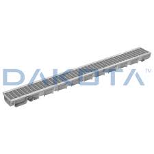 KIT CANAL PLUS 100x13x7,5 GRIS+REJILLA 13x100 C
